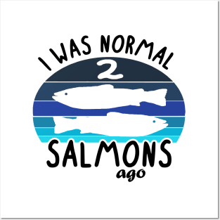 Normal 2 Salmon Ago Japan Sushi Salmon Seaweed Fishing Posters and Art